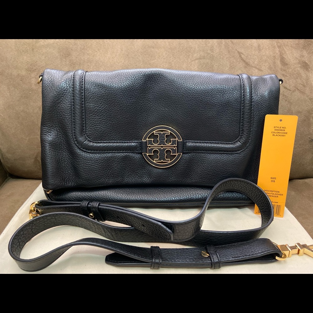 Authentic Tory Burch Amanda Fold-over Messenger